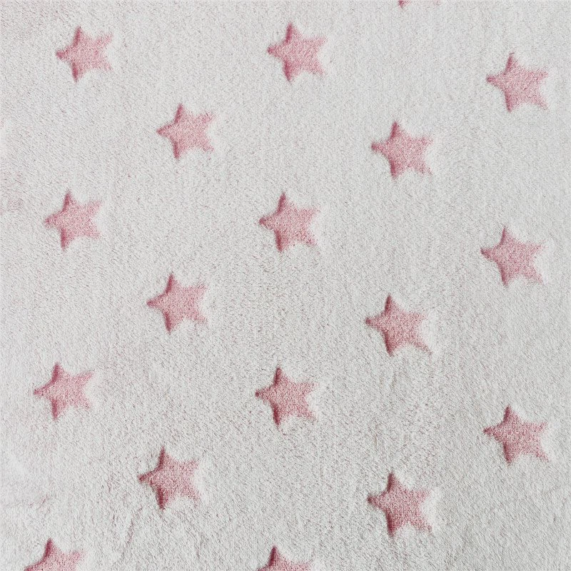 Star flannel fleece fabric