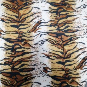 Animal Print Polyester Velboa efni