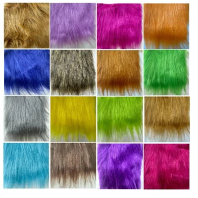 Gervifeldur Solid Shaggy Long Pile Efni