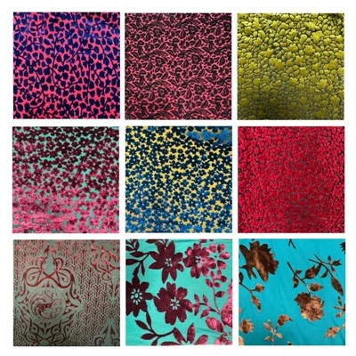 Silk Burnout Velvet Efni